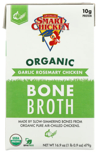 Smart Chicken Broth Bone Chkn Grlc Rsmr