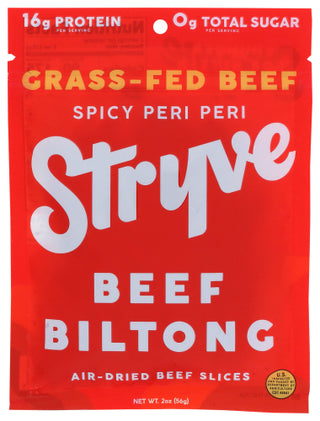 Stryve Protein Snacks Biltong Grs Fd Peri Peri