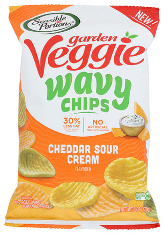 Sensible Portions Chips Chddr Sour Crm Wavy