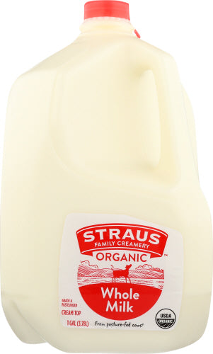 Straus Milk Whole Cream Top