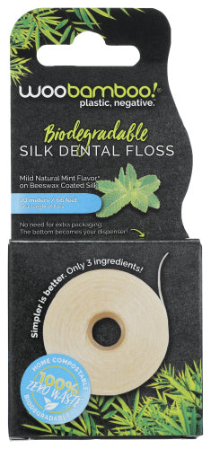 Woobamboo Floss Zero Wste Pckg 66ft