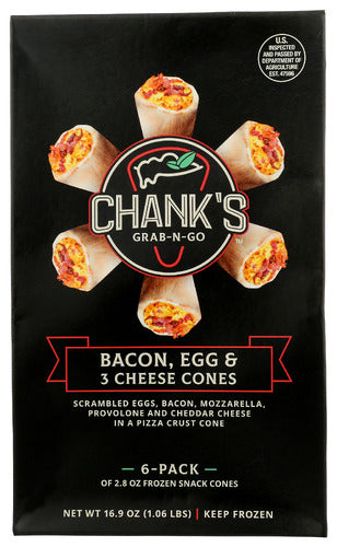 Chanks Grab N Go Cones Bacon Egg & 3cheese