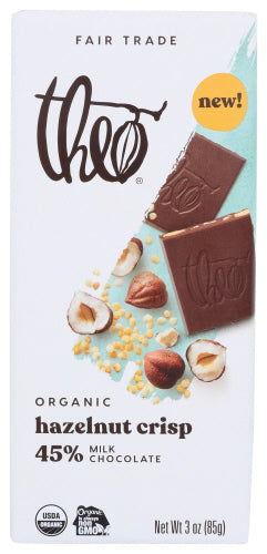 Theo Chocolate Bar Hazelnut Crisp