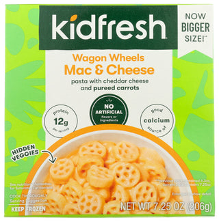 Kidfresh Mac N Cheese Wagon Wheels