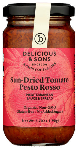 Delicious And Sons Pesto Sn Drd Tmto Rosso