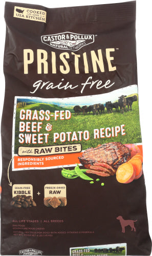 Castor & Pollux Dog Fd Dry Prs Gf Beef Raw