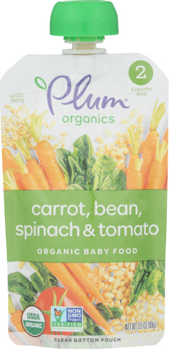 Plum Organics Meal Vegi Rstd Carrot Spn