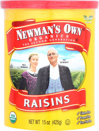 Newmans Own Organic Raisins Org Can
