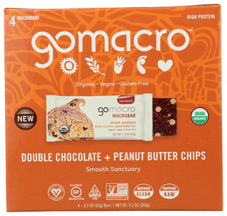 Gomacro Bar Dbl Choc Pb Chip 4ct