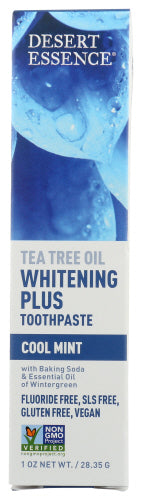 Desert Essence Toothpaste Wht Plus Trvel