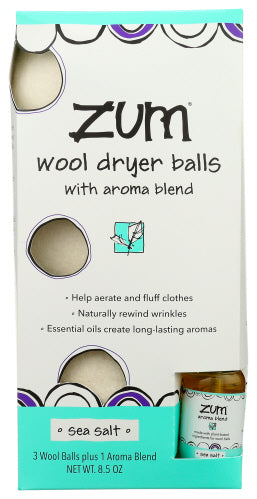 Zum Wool Dryer Balls Sea Salt