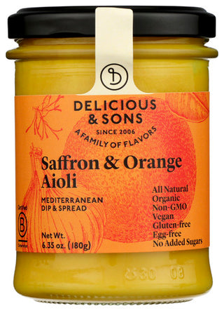 Delicious And Sons Aioli Grlc Saffrn Ornge
