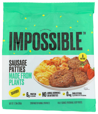 Impossible Foods Sausage Patties Svry Plnt