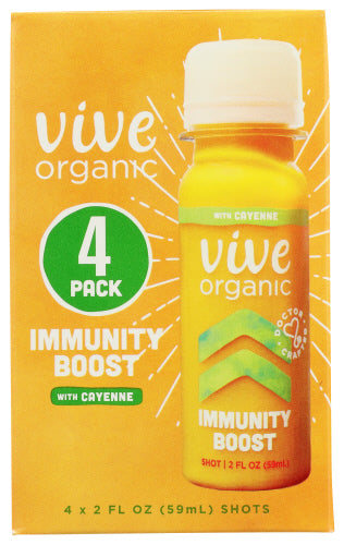 Vive Organic Shot Immunity Cayenn 4pk