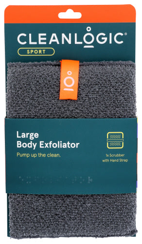 Cleanlogic Men Body Scrubber Lg Charcoal