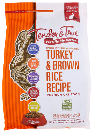 Tender And True Kibble Cat Trky Brwn Rice