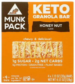 Munk Pack Bar Honey Nut 4pk