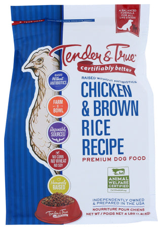 Tender And True Dog Food Chkn & Brn Rice