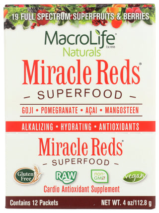 Macrolife Naturals Miracle Red 12 Pkt Box