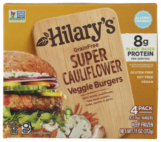 Hilarys Eat Well Veggie Brgr Calflwr Grn F