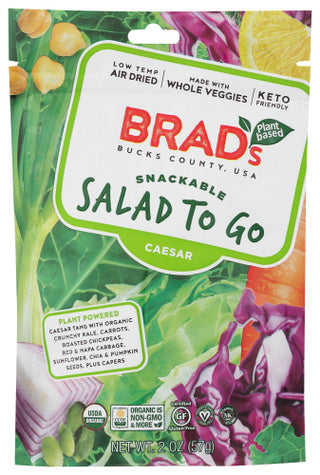 Brads Plant Based Salad To Go Caesar