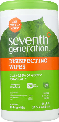 Seventh Generation Wipe Disinfct Multi Surfc