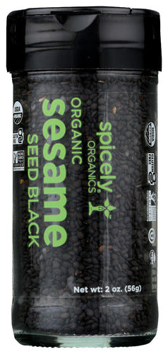 Spicely Organics Spice Sesame Seed Blk Jar