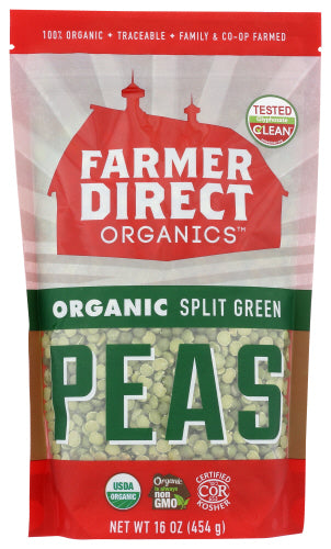 Farmer Direct Organic Peas Green Split Org