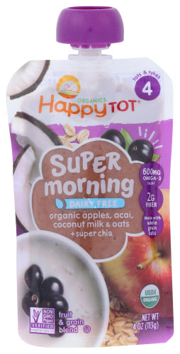 Happy Tot Pouch Apl Acai Cmlk Morng