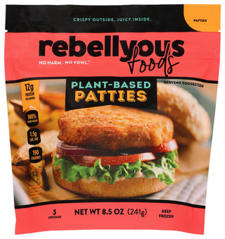 Rebellyous Foods Patties Plant Based