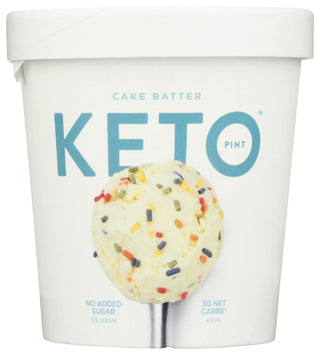 Keto Pint Ice Cream Cake Batter