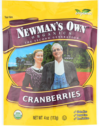 Newmans Own Organic Cranberries Dried Org Zipbag