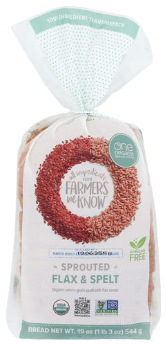 One Degree Bread Flax & Spelt Org