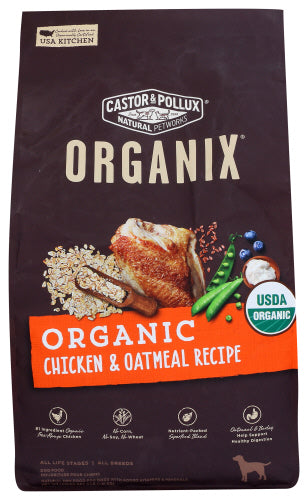 Castor & Pollux Dog Fd Dry Org Chkn Oatml