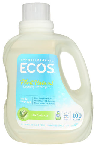 Ecos Lndry Lemongrass 100z