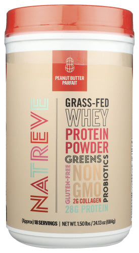 Natreve Whey Prtn Pwdr Pnut Buttr