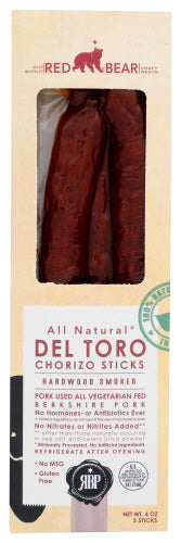 Red Bear Provisions Salami Sticks Chorizo