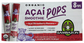 Sambazon Smoothie Pops Straw Banan