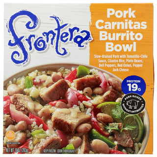 Frontera Frozen Pork Carnitas Burrito Bwl