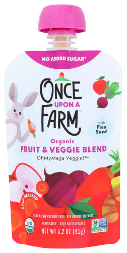 Once Upon A Farm Vegie Ohmymega 7mnth 4pk