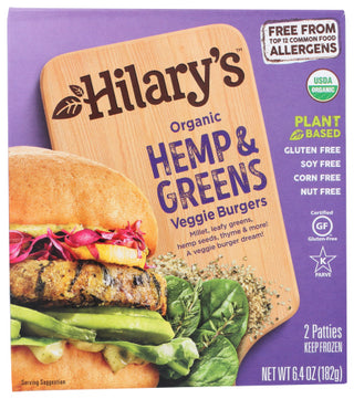 Hilarys Eat Well Burger Hemp & Greens