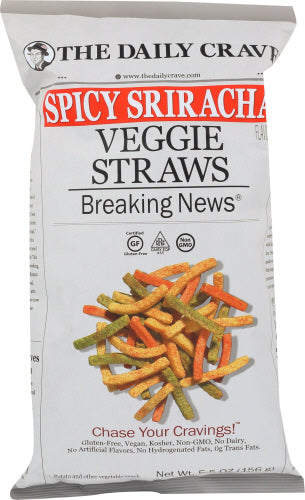 The Daily Crave Veggie Straws Sriracha