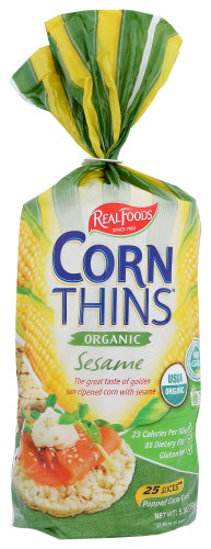 Real Foods Corn Thin Sesame Org