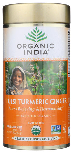 Organic India Tea Tulsi Turmeric Ginger