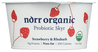 Norr Organic Skyr Strwbrry Rhubarb Org