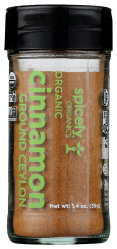 Spicely Organics Spice Cnmn Grnd Cyln Jar