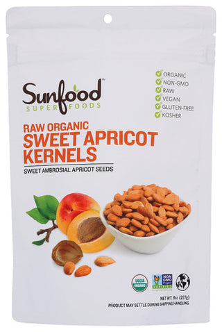Sunfood Superfoods Apricot Kernels Sweet