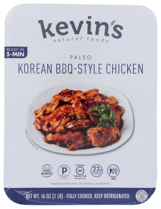 Kevins Natural Foods Chicken Korean Styl Bbq