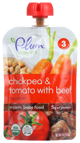 Plum Organics Meal Chckpea Tom Beef Cum