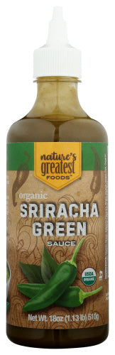 Natures Greatest Foods Sriracha Green Org